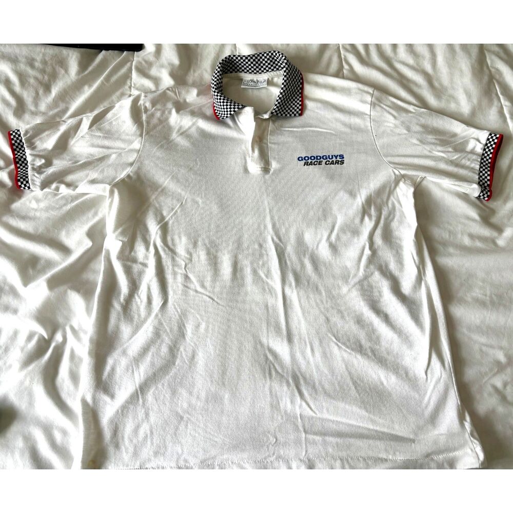 Vintage Good Guys Race Cars men's polo shirt - size XL